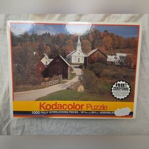 Factory Sealed 1981 Kodacolor Puzzle 1000 Piece Waits River Vermont NOS